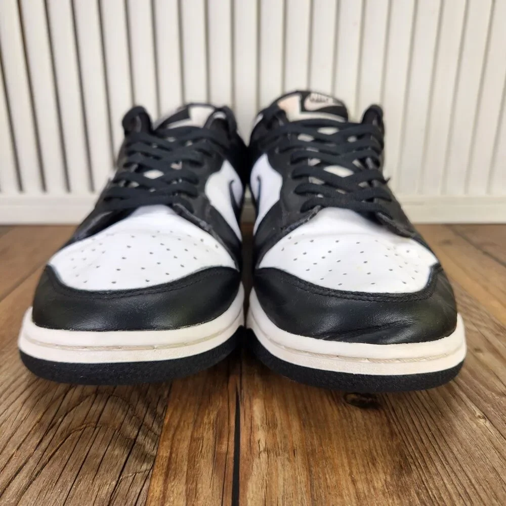 Nike Dunk Low Retro Panda Mens Size 10 Black White Sneakers Shoes DD1391-100
